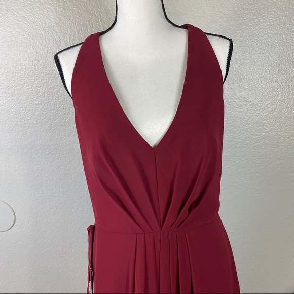 Jenny Packham JP1002 Burgundy Bridesmaid Dress - Picture 5 of 6